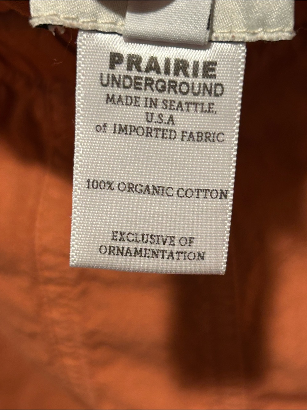 Prairie Underground Pull On 100% Organic Cotton Pants Terracotta , XS - Picture 6 of 6